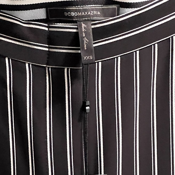 ⭐️BCBGMAXAZRIA⭐️FLATTERING🚨SOLD OUT🚨LIGHTWEIGHT HIGHWAIST WIDELEG STRIPED XXS - Picture 7 of 11